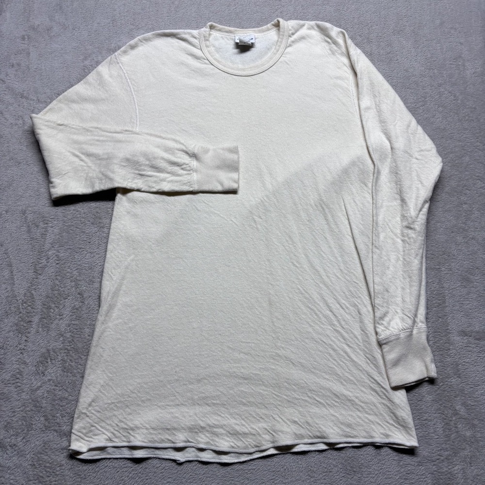 Vintage Duofold Shirt Adult Extra Large XL Gray Creme‎ Mens Made in USA